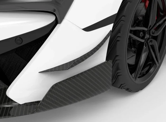 1016 Industries 2015-2020 McLaren 570S Carbon Fiber Dive Canards