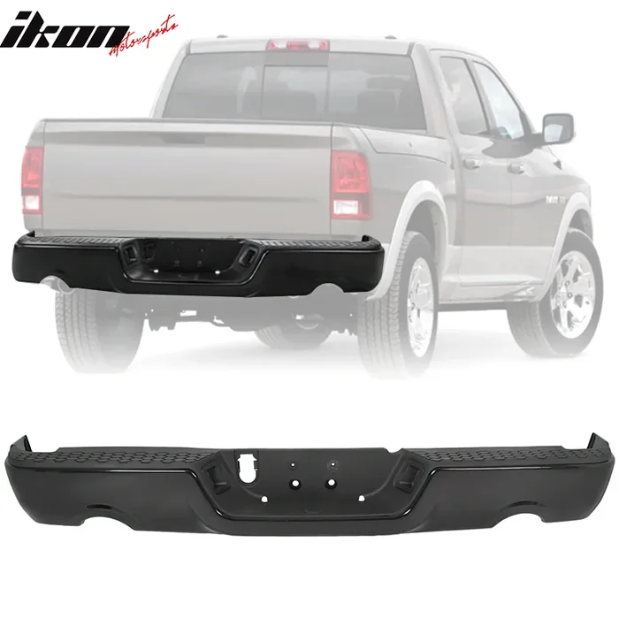 2009-2018 Dodge Ram 1500 Rear Step Bumper With Exhaust Holes – Steel