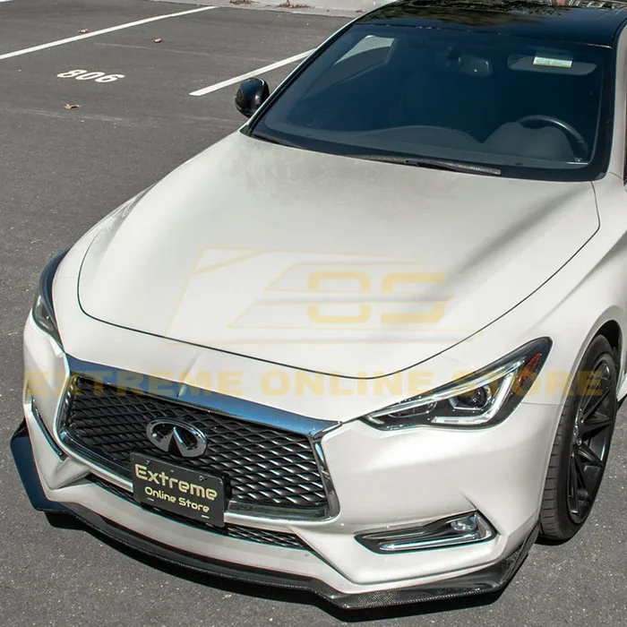 2017-Up Infiniti Q60 Carbon Fiber Front Splitter Ground Effect