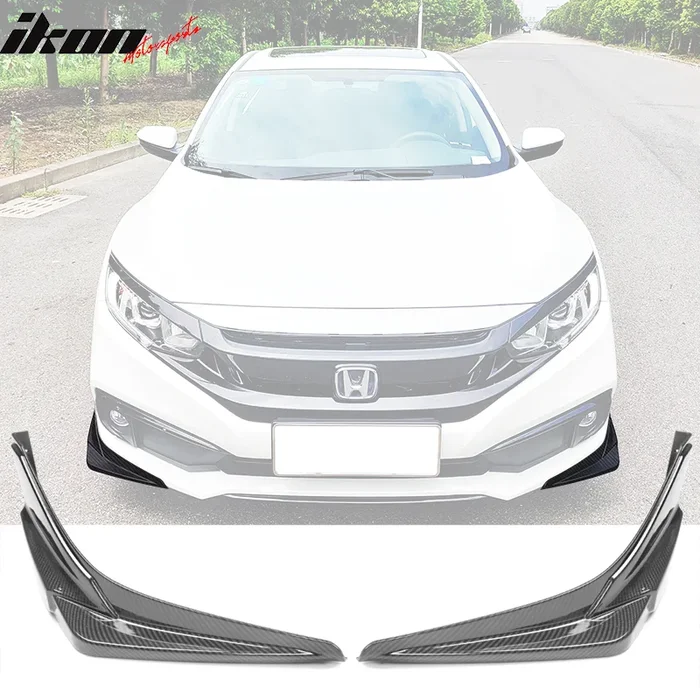2019-2021 Honda Civic Modulo Style Front Splitters Side Apron Lip