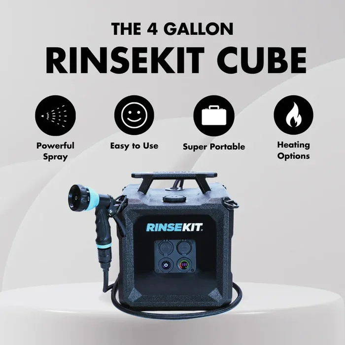 4 GALLON RINSEKIT CUBE PORTABLE SHOWER
