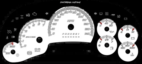 7000 Tach – 140 MPH – White SS Edition