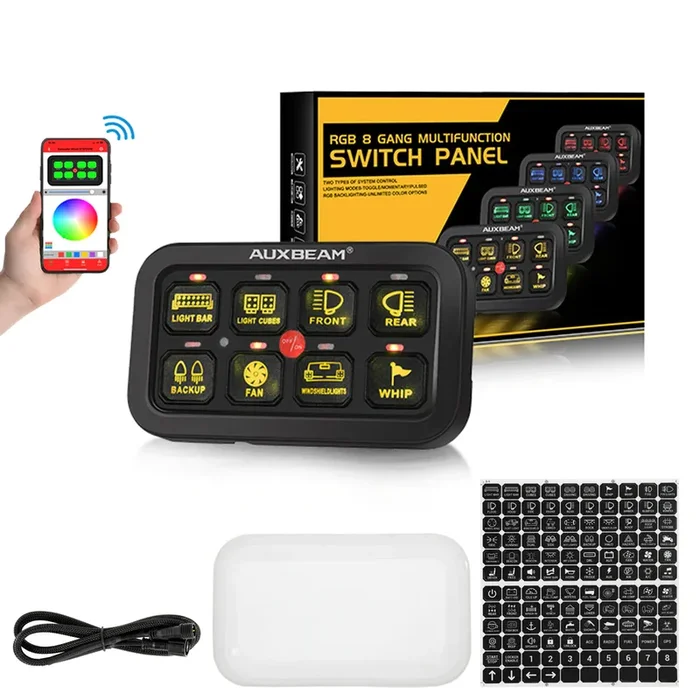 8 Gang Switch Panel w/Phone App