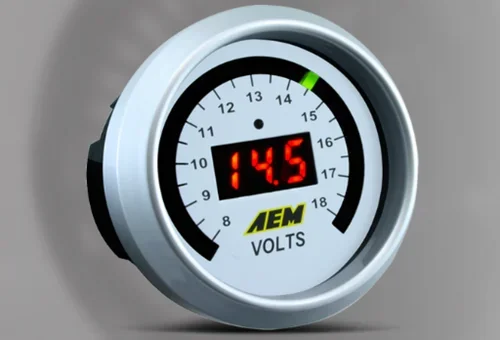 AEM Volt Gauge – 0-18 Volts
