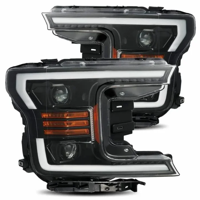 AlphaRex 2018-2020 Ford F-150 Pro-Series Jet Black Headlights