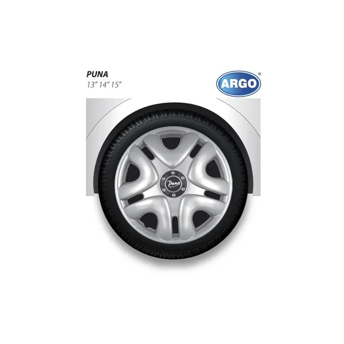 ARGO 13 PUNA GREY Wheel trims 13 Inch Silver