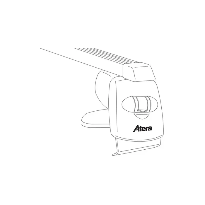 ATERA SIGNO 044049 Roof bars for BMW 5 Saloon (E60) for rain gutters, 122 cm, 75 kg, Steel