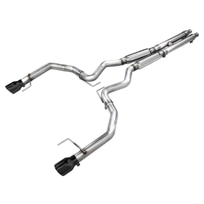AWE 2024 Ford Mustang GT S650 Track Edition Exhuast – Dual Tips – Black Diamond