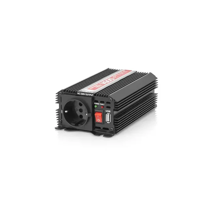 BLOW V600 5871 Inverter max. 600W, with cigarette lighter plug, with clamps, with electric safety socket, with fuse