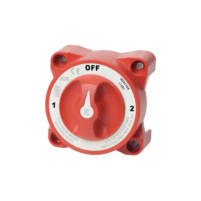 Blue Sea Systems Switch Battery e-Series Selector 3 Position with AFD – 11001B-BSS