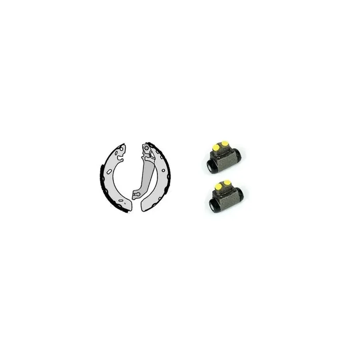 BREMBO STANDARD KIT H 24 055 Brake Shoe Set for FORD ESCORT Ø 203mm