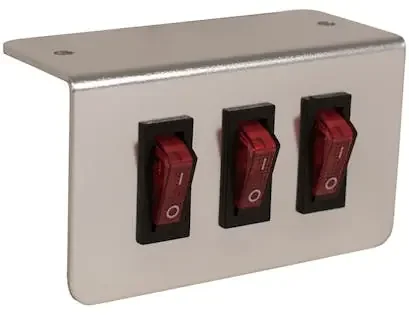 Buyers Products Company 6391003 Sam Triple Pre-Wired Switch Panel With Aluminum Bracket