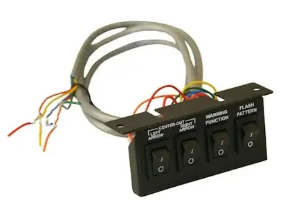 Buyers Products Company 6391204 Black 4-Switch Panel 3-On/Off 1-Momentary