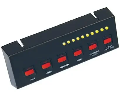 Buyers Products Company 6391206 Black Pre-Wired 6-Switch Panel 4-On/Off 2-Momentary