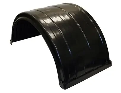 Buyers Products Company 8590245 Ribbed Black Polyethylene Fender-Fits Up To 24.5 Inch Dual Rear Wheels