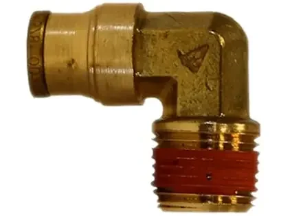 Buyers Products Company BE90M375P375 Brass Dot Push-In Male Elbow 3/8 Inch Tube O.D. X 3/8 Inch Pipe Thread