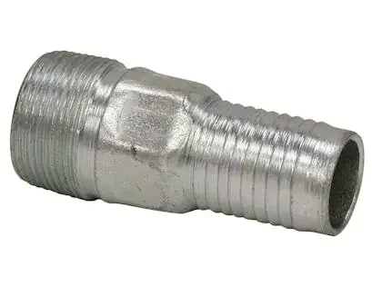 Buyers Products Company HCN125 Zinc Plated Combination Nipple 1-1/4 Inch Npt X 1-1/4 Inch Hose Barb