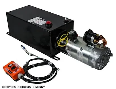 Buyers Products Company PU319LRS 3-Way Dc Power Unit With 1.5 Gallon Steel Reservoir And Electric Controls