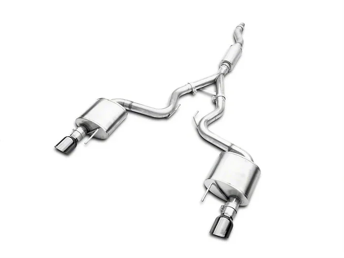 Corsa Performance 2015-2021 Ford Mustang EcoBoost Sport Cat-Back Exhaust with Black Tips