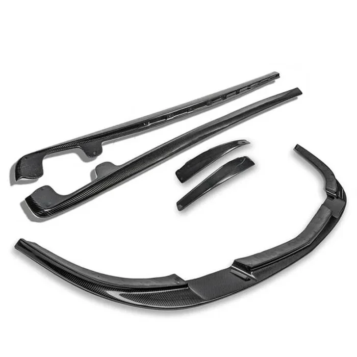 EOS 2005-2013 Chevrolet Corvette C6 GS/Z06 Front Splitter Lip & Side Skirts Rocker Panels -Carbon Fiber