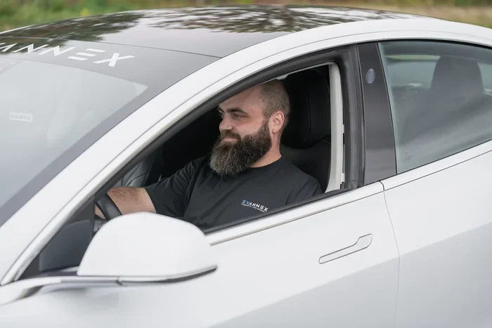 EVANNEX Two Color Logo T-Shirt for EV Owners