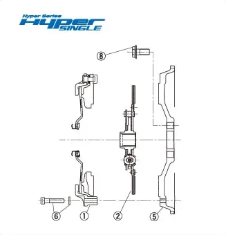 EXEDY HYPER SINGLE DISC ASSY For TOYOTA MR-2 DH07D