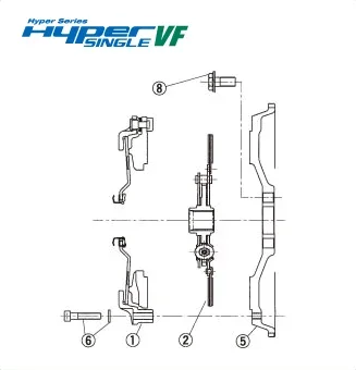 EXEDY HYPER SINGLE VF C.COVER ASSY For HONDA S2000 AP1 AP2 CH56S