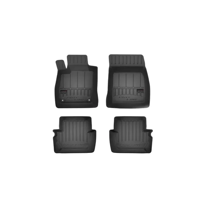 FROGUM 3D407237 Floor mat set for FORD Fiesta Mk7 Hatchback Elastomer, Front and Rear, Quantity 4, Black