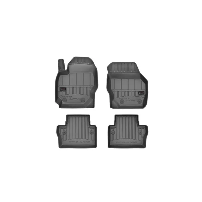 FROGUM 3D407855 Floor mat set for VOLVO V70 III (BW, 135) Elastomer, Front and Rear, Quantity 4, Black