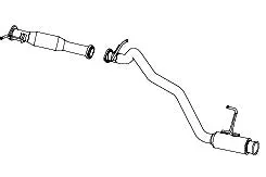 FUJITSUBO AUTHORIZE R Exhaust For VW6E26 NV350 caravan 2.5 diesel turbo 4WD 360-17222
