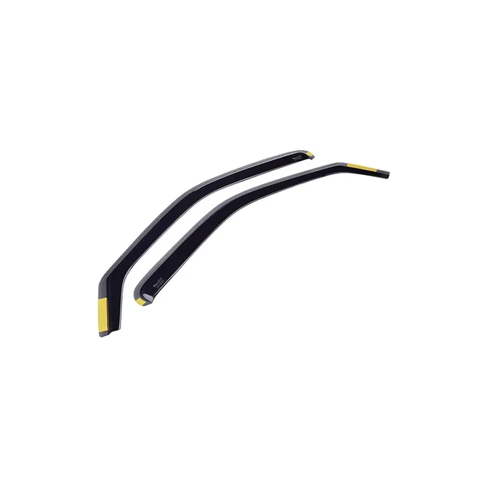 HEKO 15247 Wind deflectors for FORD Fiesta Mk4 Hatchback (JAS, JBS) Arrow direction, Front, Vehicle Door, Smoke Grey