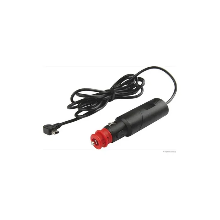 HERTH+BUSS ELPARTS 51306845 Cigarette lighter extension 12, 24V, 1A, mini USB, with angled ball joint, with fuse, with mini USB plug
