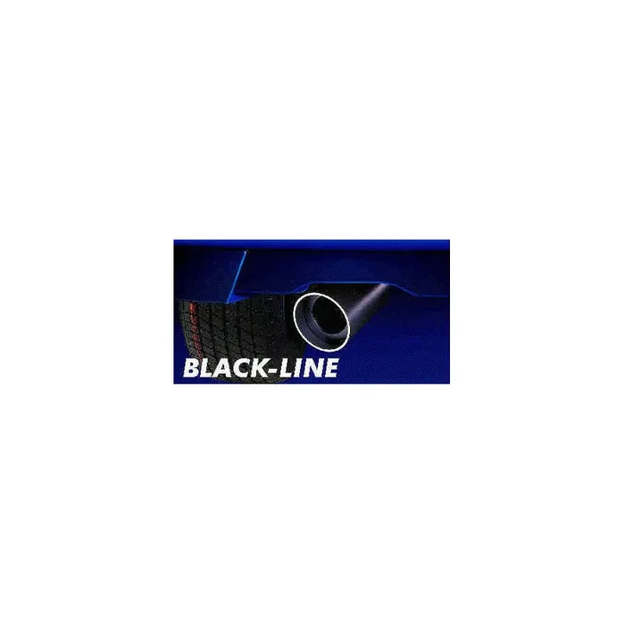 HJS 81 02 5002 Exhaust tip round, 120mm, Black Line