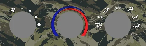 Hunting Camo Edition Climate Control Overlay