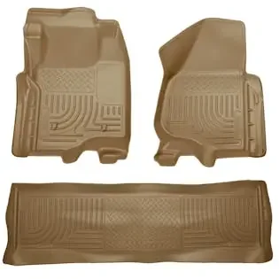 Husky Liners 98713 Weatherbeater – Front & 2nd Seat Floor Liners (Footwell Coverage)