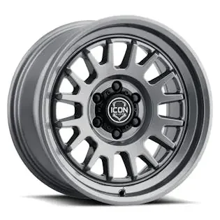 ICON Alloys 8217859057GM ICON ALLOYS ANZA GUN METAL – 17 X 8.5 / 6 X 5.5 / 25MM / 5.75″ BS