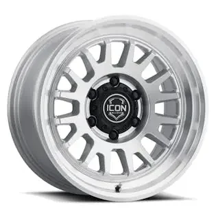 ICON Alloys 8217859057SM ICON ALLOYS ANZA SILVER MACHINED – 17 X 8.5 / 6 X 5.5 / 25MM / 5.75″ BS