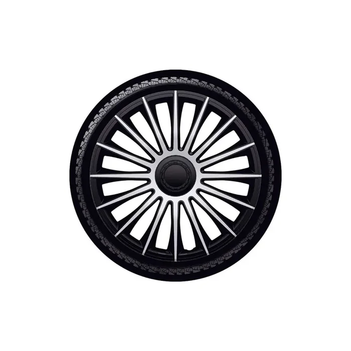J-TEC Austin, Silver Black J13150 Wheel trims 13 Inch Black/Silver