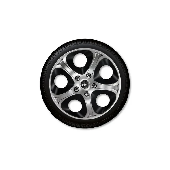 J-TEC Enfinitiy, Silver Black J14124 Wheel trims 14 Inch Black/Silver