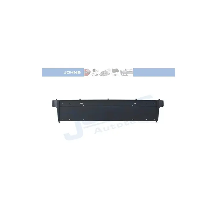 JOHNS 20 16 07-4 Number plate holder for BMW 5 Series Front, Black, frameless