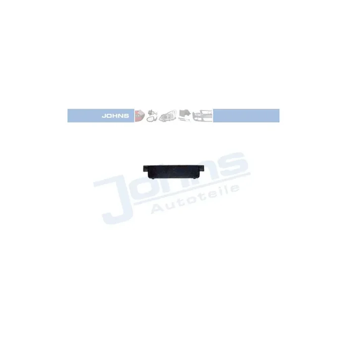JOHNS 95 48 07-3 Number plate holder for VW PASSAT Front, Black, frameless