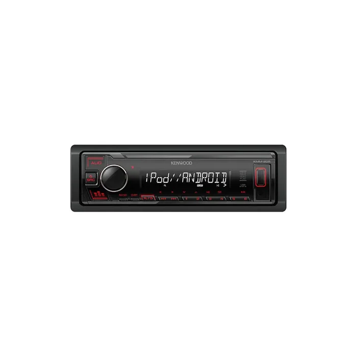 KENWOOD KMM-205 Car stereo 1 DIN, AOA 2.0, Made for iPod/iPhone, 14.4V, FLAC, MP3, WAV, WMA, Spotify App Link