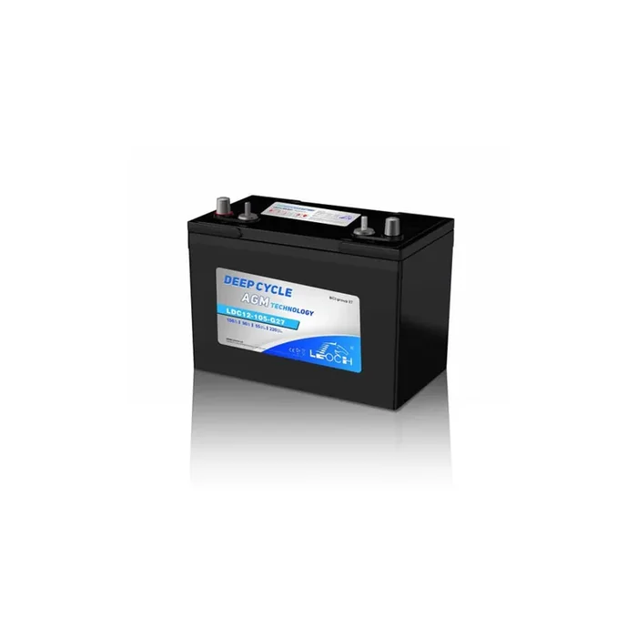 Leoch 12V 108Ah Deep Cycle AGM Battery – LDC12-105-G27-DT