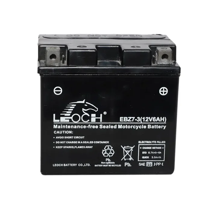 Leoch EB7-3 Powerstart AGM Motorcycle Battery