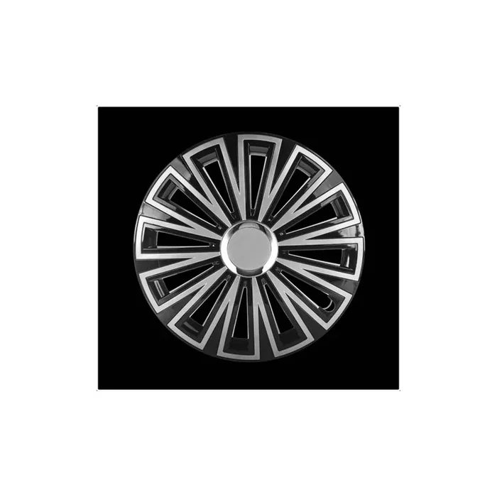 LEOPLAST SUNSET 14 CZ-SR Wheel trims 14 Inch Black/Silver
