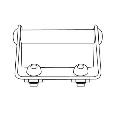 Mamba III Aluminum Roof Top Tent Ladder Holder With Bolts