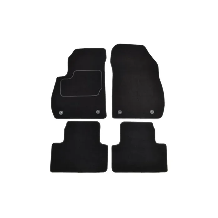 MAMMOOTH A041 OPL345 PRM 01 Floor mat set for OPEL Zafira C Tourer (P12) Textile, Front and Rear, Quantity 4, Black