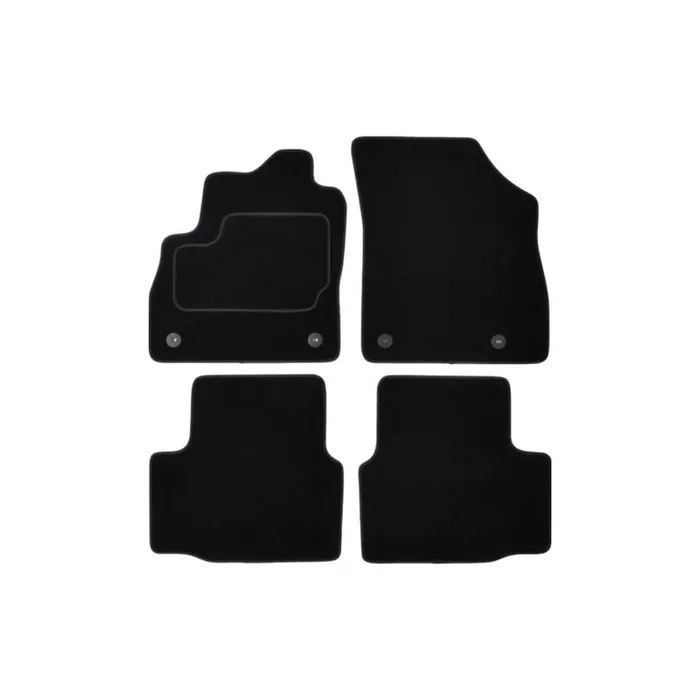 MAMMOOTH A041 OPL96 PRM 01 Floor mat set for OPEL ASTRA Textile, Front and Rear, Quantity 4, Black