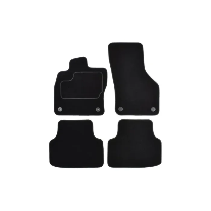 MAMMOOTH A041 SKO80 PRM 01 Floor mat set for SKODA OCTAVIA Textile, Front and Rear, Quantity 4, Black