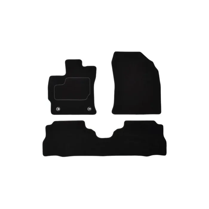 MAMMOOTH A041 TOY300 PRM 01 Floor mat set for TOYOTA Prius Plus (XW40) Textile, Front and Rear, Black